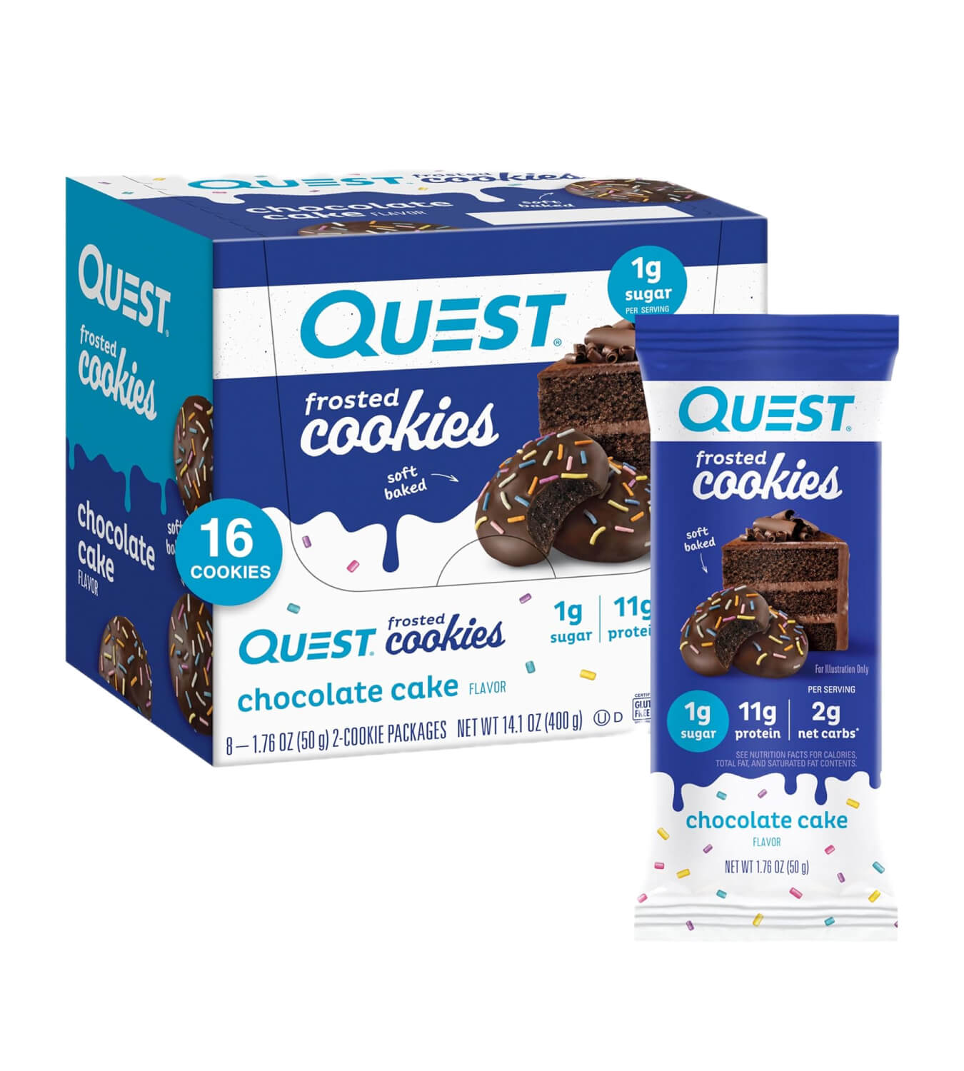 Quest Chocolate Cake Frosted Cookies