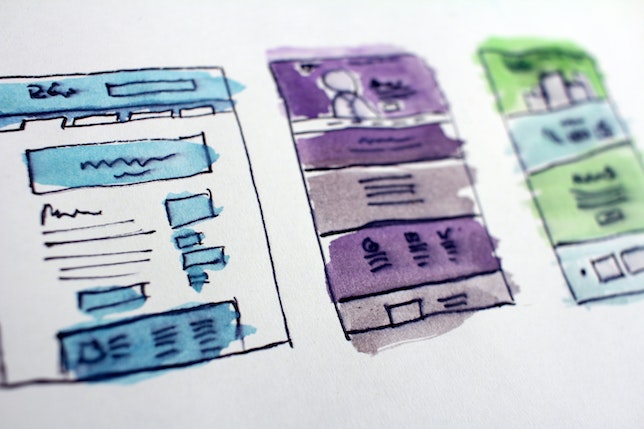 Web design sketch