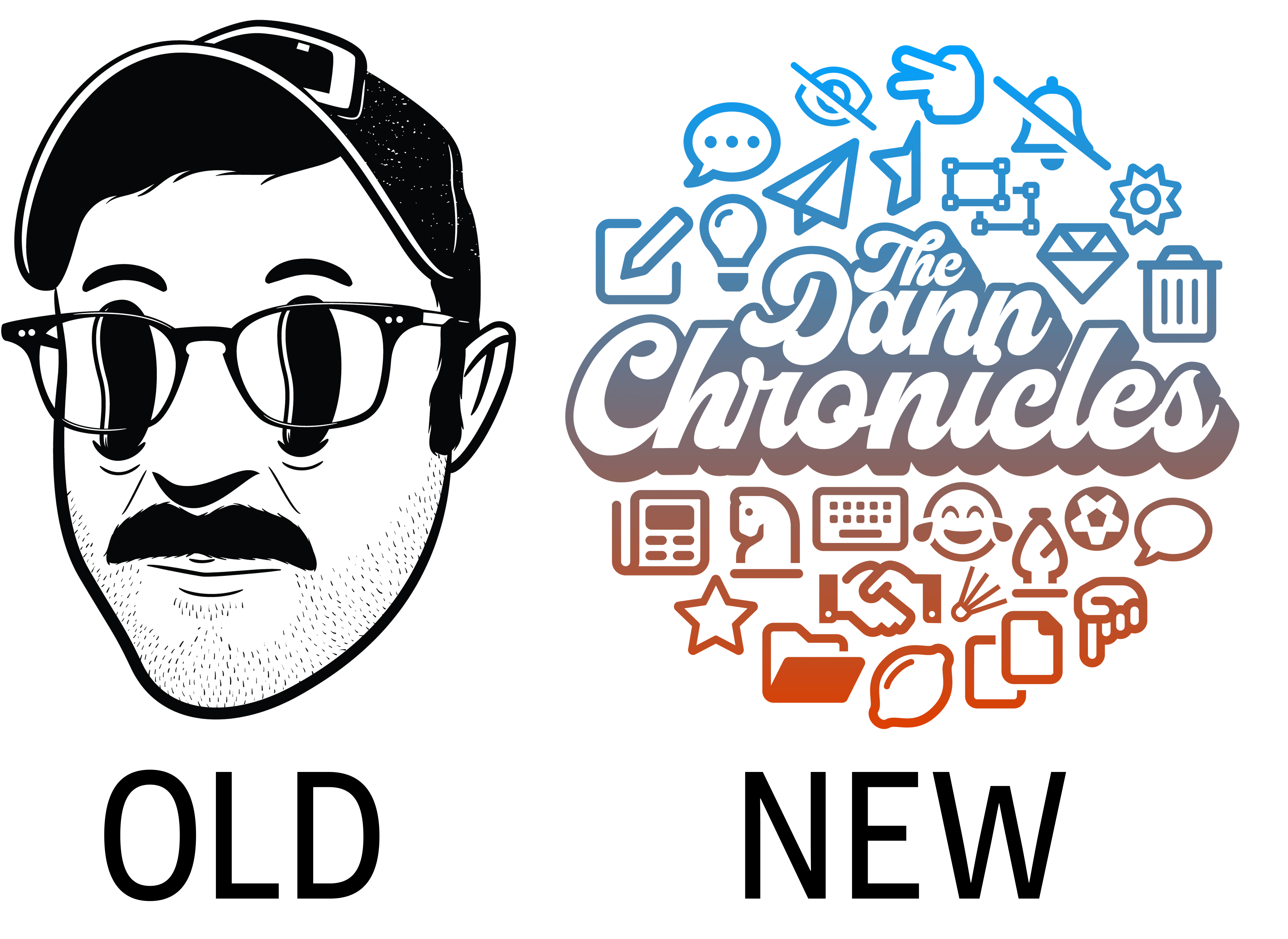 Side by side comparison of the old Hollow Eyes logo vs the new Circle logo